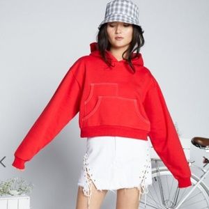 Eggie Crop It Hoodie - XS